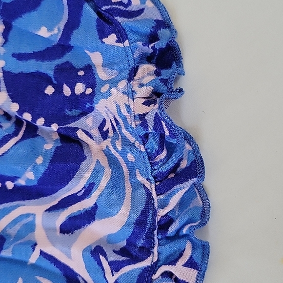 Lilly Pulitzer PJ Tank Coastal Blue Whispurr Size Small - Picture 6 of 7